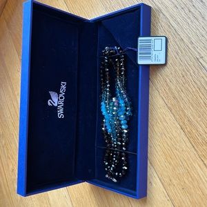 Swarovski glamour bracelet multi mocha and blue 20 cm style 1024574